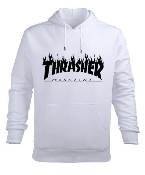 Tisho - Trasher Magazine - Black Erkek Sweatshirt Erkek Kapüşonlu Hoodie Sweatshirt