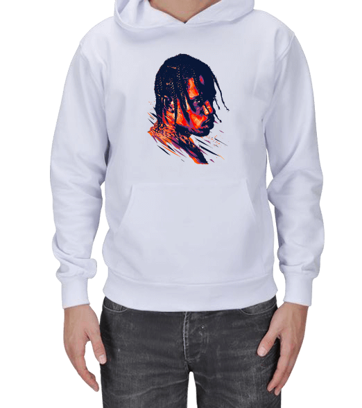 Tisho - Travis Scott Hoodie Sweatshirt Erkek Kapşonlu