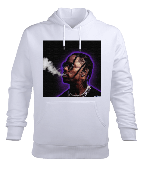 Tisho - Traviss scott Erkek Kapüşonlu Hoodie Sweatshirt