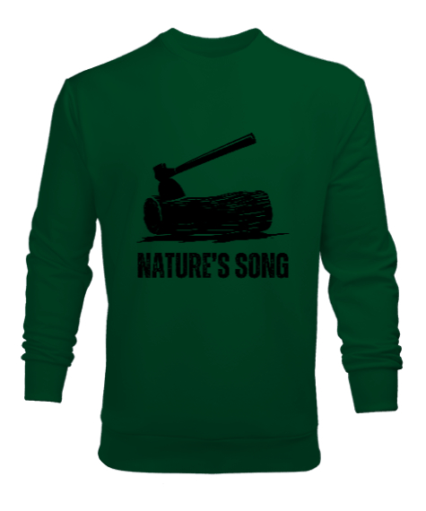 Tisho - Trekking natures song -1 yeşil Çimen Yeşili Erkek Sweatshirt