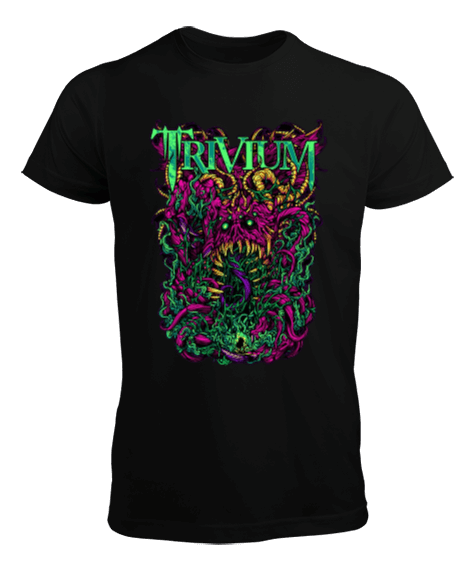 Tisho - Trivium Rock Tasarım Baskılı Erkek Tişört
