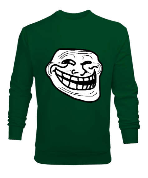 Tisho - Troll baskılı erkek Erkek Sweatshirt