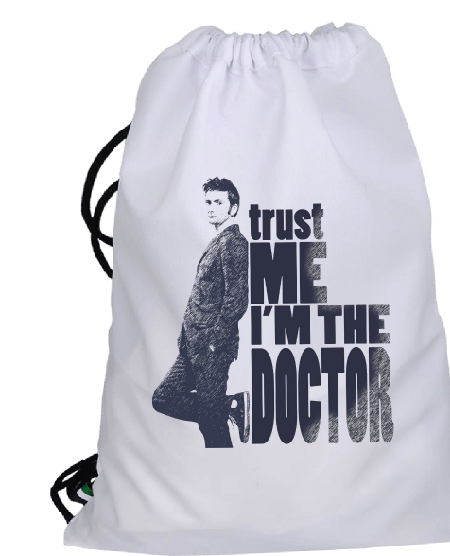 Tisho - Trust me Im the Doctor Büzgülü spor çanta