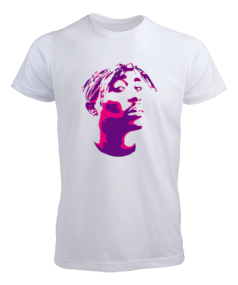 Tisho - Tupac Shakur Rapper Tasarım Baskılı Erkek Tişört
