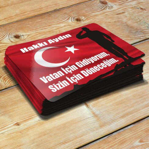 Tisho - Türk Bayraklı Asker Magneti