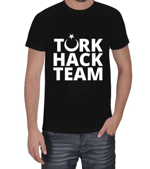 Türk Hack Team ay ve yıldız Erkek Tişört