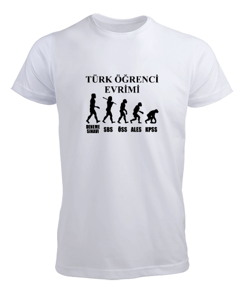 Tisho - Türk öğrenci evrimi yazılı Erkek Tişört