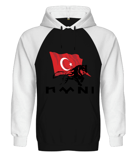 Tisho - Türk Orjinal Reglan Hoodie Unisex Sweatshirt