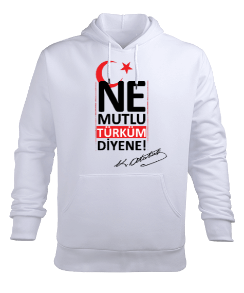 Tisho - türk sweat Erkek Kapüşonlu Hoodie Sweatshirt