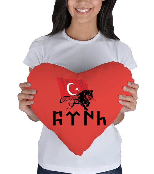 Tisho - Türk Yazılı Yastık Kalp Yastık