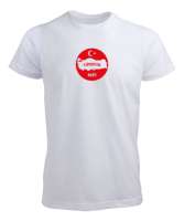 TÜRKİYE Beyaz Erkek Tişört - Tisho