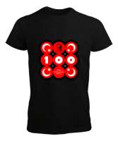 Türkiye Cumhuriyetinin 100.Yılı Siyah Erkek Tişört - Tisho