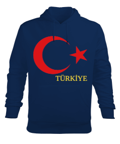 Türkiye Erkek Kapüşonlu Hoodie Sweatshirt - Tisho