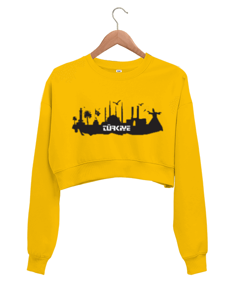 Tisho - Türkiye kadın crop sweatshirt Kadın Crop Sweatshirt