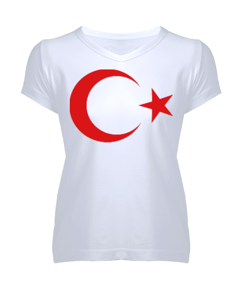 Tisho - Türkiye Kadın V Yaka Tişört