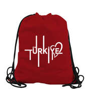 Türkiye Kırmızı Büzgülü Spor Çanta - Tisho