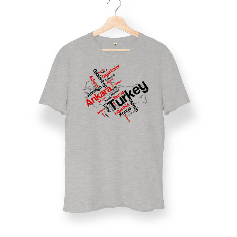Tisho - Türkiye Şehirleri Unisex Kısa Kol Tişört