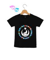 Türkiye,Turan,Göktürk,Azerbaycan,Kazakistan,Türkmenistan,Tacikistan,Özbekistan,Kyrgyzstan. Siyah Çocuk Unisex - Tisho