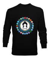 Türkiye,Turan,Göktürk,Azerbaycan,Kazakistan,Türkmenistan,Tacikistan,Özbekistan,Kyrgyzstan. Siyah Erkek Sweatshirt - Tisho