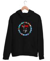 Türkiye,Turan,Göktürk,Azerbaycan,Kazakistan,Türkmenistan,Tacikistan,Özbekistan,Kyrgyzstan. Siyah Unisex Kapşonlu Sweatshirt - Tisho