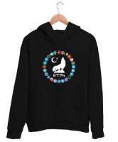 Türkiye,Turan,Göktürk,Azerbaycan,Kazakistan,Türkmenistan,Tacikistan,Özbekistan,Kyrgyzstan. Siyah Unisex Kapşonlu Sweatshirt - Tisho