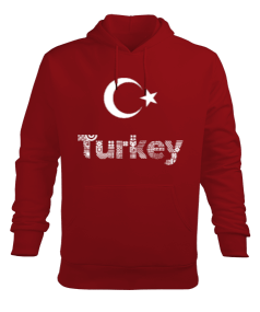 Tisho - Türkiye,Türkiye bayrağı. Erkek Kapüşonlu Hoodie Sweatshirt