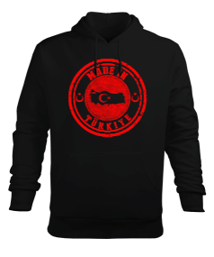 Türkiye,Türkiye bayrağı. Erkek Kapüşonlu Hoodie Sweatshirt - Tisho