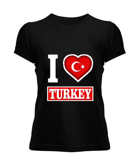 Türkiye,Türkiye bayrağı. Kadın Tişört - Tisho