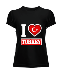 Türkiye,Türkiye bayrağı. Kadın Tişört - Tisho