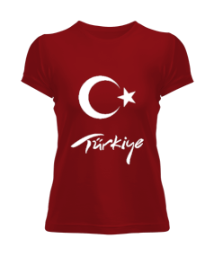 Türkiye,Türkiye bayrağı. Kadın Tişört - Tisho
