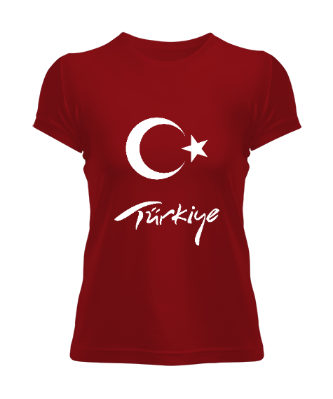 Türkiye,Türkiye bayrağı. Kadın Tişört - Tisho