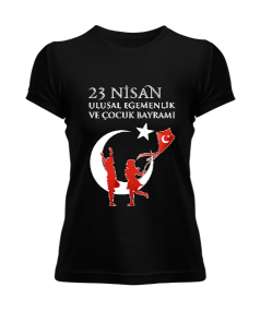 Tisho - Türkiye,Türkiye bayrağı,23 Nisan Ulusal Egemenlik ve Çocuk Bayramı. Kadın Tişört