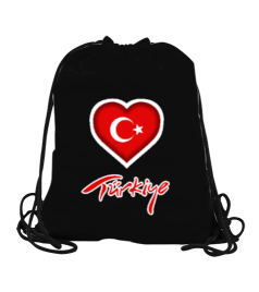 Türkiye,Türkiye bayrağı,Hilal ve yıldız. Büzgülü Spor Çanta - Tisho