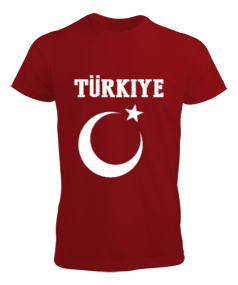 Türkiye,Türkiye bayrağı,Hilal ve yıldız. Erkek Tişört - Tisho