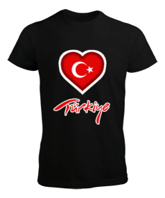 Türkiye,Türkiye bayrağı,Hilal ve yıldız. Erkek Tişört - Tisho