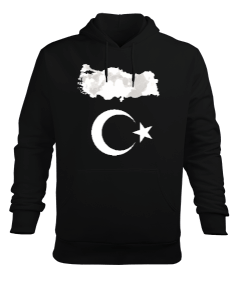 Türkiye,Türkiye bayrağı,Türkiye Haritası. Erkek Kapüşonlu Hoodie Sweatshirt - Tisho