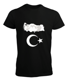 Tisho - Türkiye,Türkiye bayrağı,Türkiye Haritası. Erkek Tişört