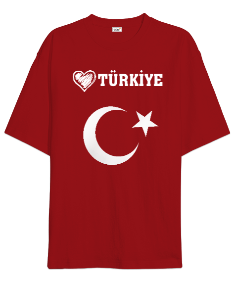 Tisho - Türkiyeyi Seviyorum Oversize Unisex Tişört