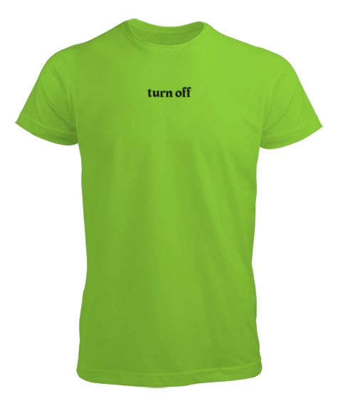 Tisho - Turn Off Fıstık Yeşili Erkek Tişört