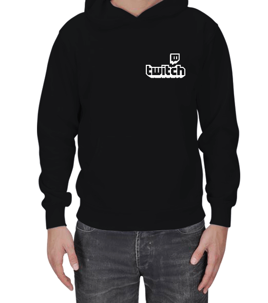 Tisho - Twitch.tv Siyah Erkek Kapşonlu