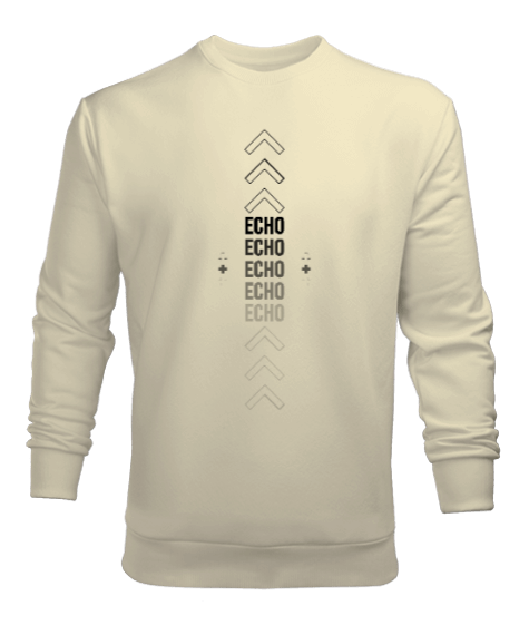 Tisho - Typography Echo Erkek Sweatshirt
