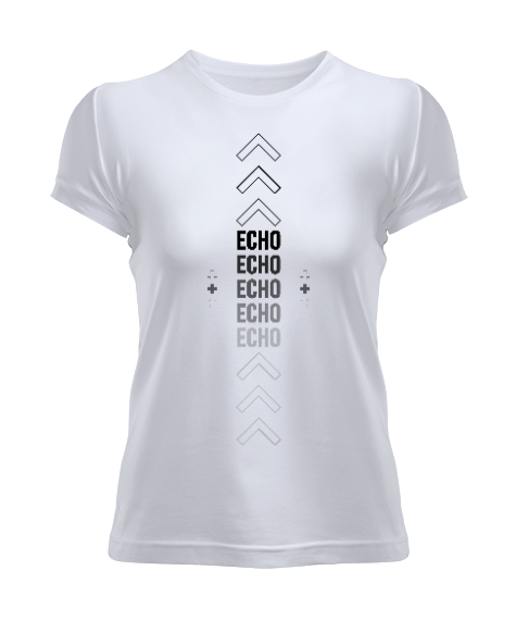 Tisho - Typography Echo Kadın Tişört