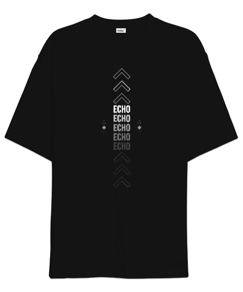 Tisho - Typography Echo Oversize Unisex Tişört
