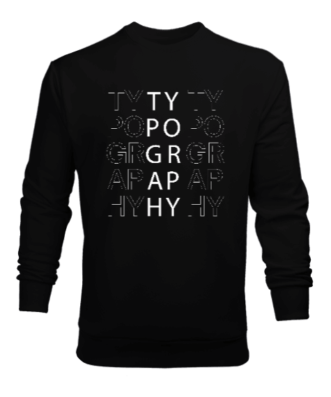 Tisho - Typography Erkek Sweatshirt