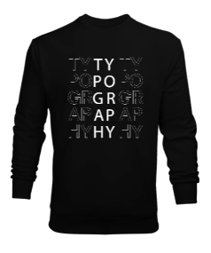 Tisho - Typography Erkek Sweatshirt
