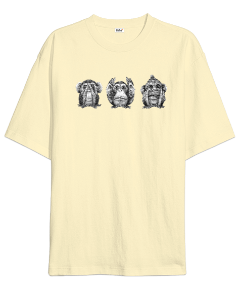 Tisho - Üç Maymun Oversize Unisex Tişört