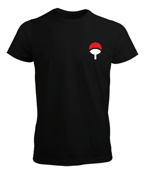 Tisho - Uchiha Clan logosu baskılı T-Shirt Erkek Tişört