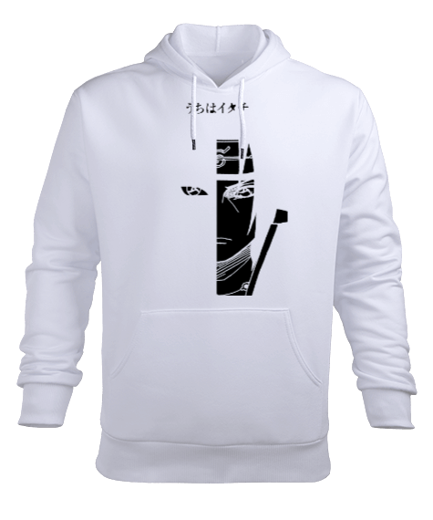 Tisho - Uchiha tasarımlı Sweatshirt Erkek Kapüşonlu Hoodie Sweatshirt