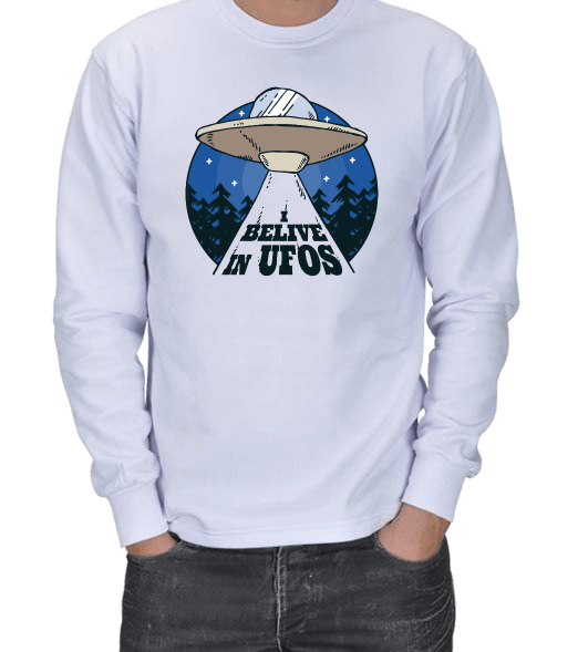 Tisho - Ufolara İnanıyorum ERKEK SWEATSHIRT