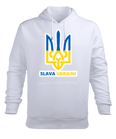 Tisho - UKRAYNA SEYAHAT ARMA UKRAINE SLAVA UKRAINI YAŞASIN UKRAYNA Erkek Kapüşonlu Hoodie Sweatshirt